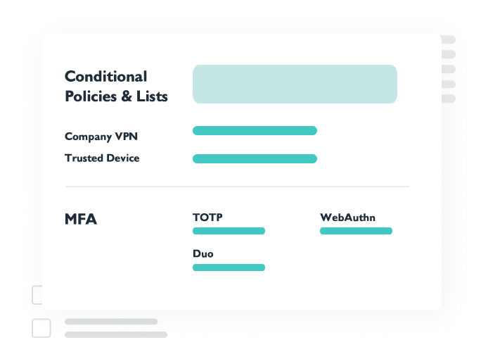 policy driven access control